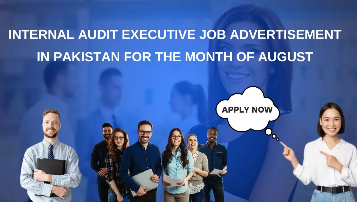 Internal Audit Executive Job Advertisement in Pakistan for the Month of August