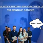 Senior Associate/ Assistant Manager Job in Lahore for the Month of October