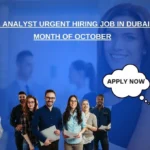 Financial Analyst Urgent hiring Job in Dubai for the Month of October