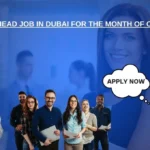 Finance Head Job in Dubai for the Month of October