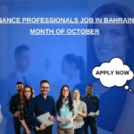 Junior Finance Professionals Job in Bahrain for the Month of October