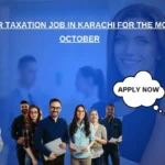 Manager Taxation Job in Karachi for the Month of October